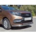 Руссталь LXRZ-002386 защита переднего бампера d63 секция-d42 дуга на Lada XRay 2015