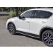 Руссталь M5O-002795 пороги труба 75х42 овал с проступью на Mazda CX-5 2017-