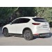 Руссталь M5Z-002800 защита заднего бампера d63 дуга d42 дуга с декором на Mazda CX-5 2017-