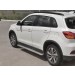 Руссталь MASL-0029603 пороги труба d42 с листом (лист нерж, проф. нерж) (вариант 3) на Mitsubishi ASX 2017-