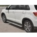 Руссталь MASL-0029603 пороги труба d42 с листом (лист нерж, проф. нерж) (вариант 3) на Mitsubishi ASX 2017-