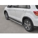 Руссталь MASO-002958 пороги труба 75х42 овал с проступью на Mitsubishi ASX 2017-