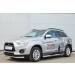 Руссталь MAST-0013251 пороги труба d76 с накладкой (вариант 1) на Mitsubishi ASX 2012-