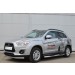 Руссталь MAST-0013252 пороги труба d76 с накладкой (вариант 2) на Mitsubishi ASX 2012-