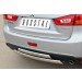 Руссталь MASZ-001328 защита заднего бампера 75х42/75х42 овалы (дуга) на Mitsubishi ASX 2012-