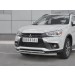 Руссталь MASZ-002955 защита переднего бампера d63 секции-d42 дуга на Mitsubishi ASX 2017-