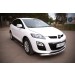 Руссталь MC7T-0006443 пороги труба d76 с накладками (вариант 3) на Mazda CX-7 2010-2013
