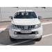 Руссталь ML2Z-002246 защита переднего бампера d63 секция-d42 дуга с декором на Mitsubishi L200 2015-