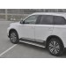 Руссталь MOL-0032072 пороги труба d42 с листом (лист алюм,проф.сталь) (вариант 2) на Mitsubishi Outlander 2018-