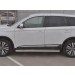 Руссталь MOL-0032073 пороги труба d42 с листом (лист нерж, проф. нерж) (вариант 3) на Mitsubishi Outlander 2018-
