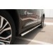 Руссталь MOO-002109 пороги труба 75х42 овал с проступью на Mitsubishi Outlander 2015-