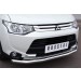 Руссталь MORZ-001892 защита переднего бампера d63 (секции) на Mitsubishi Outlander 2014