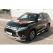 Руссталь MOT-0021083 пороги труба d76 с накладкой (вариант 3) на Mitsubishi Outlander 2015-