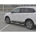 Руссталь MOT-0032043 пороги труба d76 с накладкой (вариант 3) на Mitsubishi Outlander 2018-