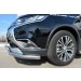 Руссталь MOZ-002107 защита переднего бампера d63 (секции) d75х42 (дуга) на Mitsubishi Outlander 2015-