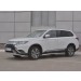 Руссталь MOZ-003200 защита переднего бампера d42 (секции) на Mitsubishi Outlander 2018-