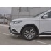 Руссталь MOZ-003200 защита переднего бампера d42 (секции) на Mitsubishi Outlander 2018-