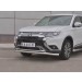 Руссталь MOZ-003201 защита переднего бампера d63 (секции) на Mitsubishi Outlander 2018-
