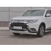 Руссталь MOZ-003202 защита переднего бампера d63 (секции) d42 (дуга) на Mitsubishi Outlander 2018-