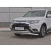 Руссталь MOZ-003203 защита переднего бампера d63 (секции) d75х42 (дуга) на Mitsubishi Outlander 2018-