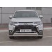 Руссталь MOZ-003203 защита переднего бампера d63 (секции) d75х42 (дуга) на Mitsubishi Outlander 2018-