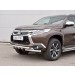 Руссталь MPJSZ-002486 защита переднего бампера d63 дуга-d63 уголки+клыки на Mitsubishi Pajero Sport 2016