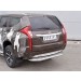 Руссталь MPJSZ-0024871 защита заднего бампера d63 с листом (лист алюм, проф. нерж) (вариант 1) на Mitsubishi Pajero Sport 2016