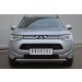 Руссталь MRZ-001051 защита переднего бампера d75х42 овал(дуга) на Mitsubishi Outlander 2012-