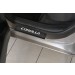 Руссталь TR4Z15-06 накладки на пороги (нерж., карбон, надпись) на Toyota RAV4 2015-2019