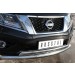 Руссталь NPZ-002019 защита переднего бампера d76 (дуга) d75х42 (дуга) на Nissan Pathfinder 2014-