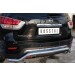 Руссталь NPZ-002027 защита заднего бампера d63 (волна) на Nissan Pathfinder 2014-