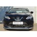 Руссталь NQQZ-001786 защита переднего бампера d63 (секции) на Nissan Qashqai 2014-