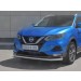 Руссталь NQSZ-003242 защита переднего бампера d63 секции на Nissan Qashqai 2019-