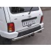 Руссталь NUN-002816 накладка на задний бампер (лист нерж зеркальный) на Lada 4x4 Urban 2014-