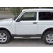 Руссталь NUT-0028132 пороги труба d76 с накладкой (вариант 2) 3дв. на Lada 4x4 Urban 2014-