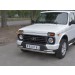 Руссталь NUZ-002810 защита переднего бампера d63 секции-d42 уголки на Lada 4x4 Urban 2014-