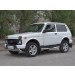 Руссталь NUZ-002810 защита переднего бампера d63 секции-d42 уголки на Lada 4x4 Urban 2014-