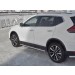 Руссталь NXO-003155 пороги труба 75х42 овал с проступью на Nissan X-Trail (T32) 2018-