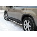 Руссталь NXT-0000971 пороги труба d76 c накладками (вариант 1) на Nissan X-Trail 2007-2010