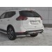 Руссталь NXZ-003162 защита заднего бампера уголки d63 секции на Nissan X-Trail (T32) 2018-