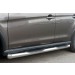 Руссталь P48T-0005351 пороги труба D76 с накладками (вариант 1) на Peugeot 4008 2012-
