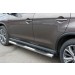 Руссталь P48T-0005352 пороги труба D76 с накладками (вариант 2) на Peugeot 4008 2012-