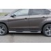 Руссталь P48T-0005353 пороги труба D76 с накладками (вариант 3) на Peugeot 4008 2012-