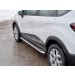 Руссталь RKPL-0024683 пороги труба d42 С листом (лист нерж, проф. нерж) (вариант3) на Renault Kaptur 2016