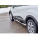Руссталь RKPT-0024651 пороги труба d76 с накладкой (вариант 1) на Renault Kaptur 2016