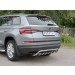 Руссталь SKKZ-002777 защита заднего бампера d42 волна+d42 зубы на Skoda Kodiaq 2017-
