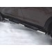 Руссталь SNO-001025 пороги труба d75х42 овал с накладками на Suzuki Grand Vitara 5 дв. 2008-2011
