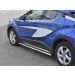 Руссталь TCHO-003029 пороги труба 120х60 овал с проступью на Toyota C-HR 2018-