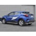 Руссталь TCHZ-003033 защита заднего бампера d63 дуга-d42х2 дуги на Toyota C-HR 2018-