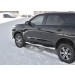 Руссталь TFT-0028861 пороги труба d76 с накладкой (вариант 1) на Toyota Fortuner 2017-